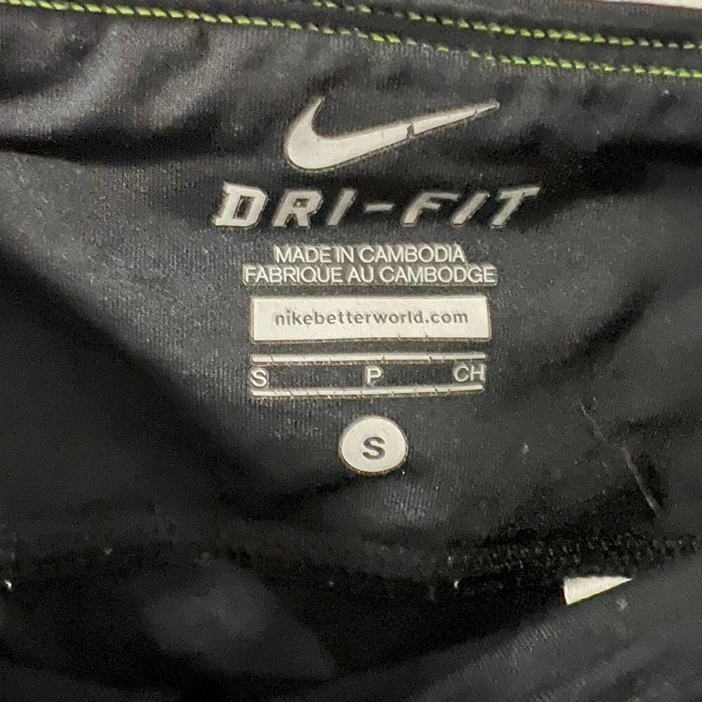 Women's Nike Dri-Fit Cropped Black Running Leggings Size S - Picture 4 of 7